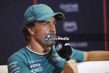 2024-07-18 - ALONSO Fernando (spa), Aston Martin F1 Team AMR24, portrait press conference during the Formula 1 Hungarian Grand Prix 2024, 13th round of the 2024 Formula One World Championship from July 19 to 21, 2024 on the Hungaroring, in Mogyorod, Hungary - F1 - HUNGARIAN GRAND PRIX 2024 - FORMULA 1 - MOTORS