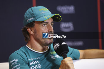 2024-07-18 - ALONSO Fernando (spa), Aston Martin F1 Team AMR24, portrait press conference during the Formula 1 Hungarian Grand Prix 2024, 13th round of the 2024 Formula One World Championship from July 19 to 21, 2024 on the Hungaroring, in Mogyorod, Hungary - F1 - HUNGARIAN GRAND PRIX 2024 - FORMULA 1 - MOTORS