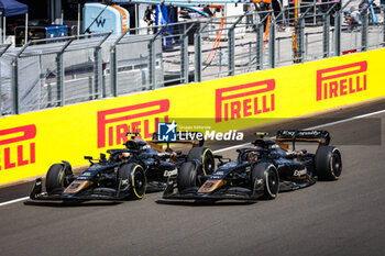 2024-07-18 - 09 APX GP Modified F2 car prepared by Mercedes Applied Science and Carlin for the fictional Apex team in the F1 movie by Apple Studios / Bruckheimer Films, action during the Formula 1 Hungarian Grand Prix 2024, 13th round of the 2024 Formula One World Championship from July 19 to 21, 2024 on the Hungaroring, in Mogyorod, Hungary - F1 - HUNGARIAN GRAND PRIX 2024 - FORMULA 1 - MOTORS