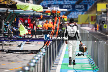 2024-07-18 - APX GP Team illustration pitlane, Apex F1 movie by Apple Studios / Bruckheimer Films during the Formula 1 Hungarian Grand Prix 2024, 13th round of the 2024 Formula One World Championship from July 19 to 21, 2024 on the Hungaroring, in Mogyorod, Hungary - F1 - HUNGARIAN GRAND PRIX 2024 - FORMULA 1 - MOTORS