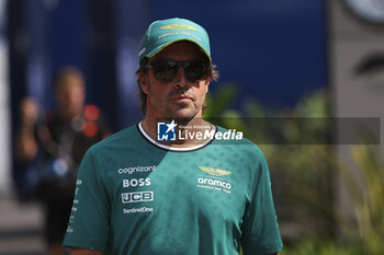 2024-07-18 - ALONSO Fernando (spa), Aston Martin F1 Team AMR24, portrait during the Formula 1 Hungarian Grand Prix 2024, 13th round of the 2024 Formula One World Championship from July 19 to 21, 2024 on the Hungaroring, in Mogyorod, Hungary - F1 - HUNGARIAN GRAND PRIX 2024 - FORMULA 1 - MOTORS