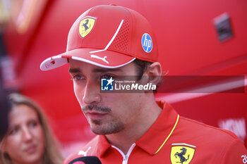 2024-07-18 - LECLERC Charles (mco), Scuderia Ferrari SF-24, portrait during the Formula 1 Hungarian Grand Prix 2024, 13th round of the 2024 Formula One World Championship from July 19 to 21, 2024 on the Hungaroring, in Mogyorod, Hungary - F1 - HUNGARIAN GRAND PRIX 2024 - FORMULA 1 - MOTORS