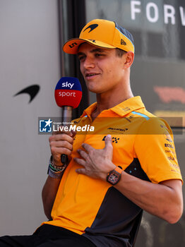 2024-07-18 - NORRIS Lando (gbr), McLaren F1 Team MCL38, portrait during the Formula 1 Hungarian Grand Prix 2024, 13th round of the 2024 Formula One World Championship from July 19 to 21, 2024 on the Hungaroring, in Mogyorod, Hungary - F1 - HUNGARIAN GRAND PRIX 2024 - FORMULA 1 - MOTORS