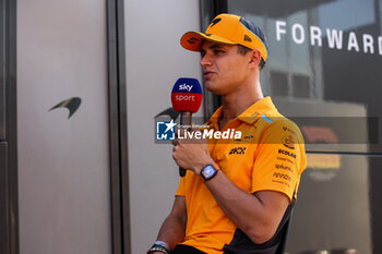 2024-07-18 - NORRIS Lando (gbr), McLaren F1 Team MCL38, portrait during the Formula 1 Hungarian Grand Prix 2024, 13th round of the 2024 Formula One World Championship from July 19 to 21, 2024 on the Hungaroring, in Mogyorod, Hungary - F1 - HUNGARIAN GRAND PRIX 2024 - FORMULA 1 - MOTORS