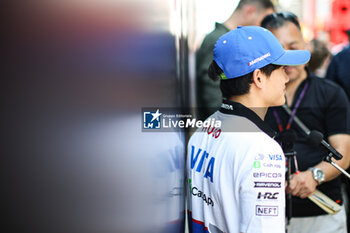 2024-07-18 - TSUNODA Yuki (jap), Visa Cash App RB F1 Team VCARB 01, portrait during the Formula 1 Hungarian Grand Prix 2024, 13th round of the 2024 Formula One World Championship from July 19 to 21, 2024 on the Hungaroring, in Mogyorod, Hungary - F1 - HUNGARIAN GRAND PRIX 2024 - FORMULA 1 - MOTORS