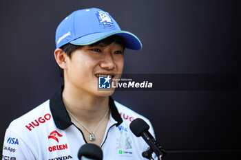 2024-07-18 - TSUNODA Yuki (jap), Visa Cash App RB F1 Team VCARB 01, portrait during the Formula 1 Hungarian Grand Prix 2024, 13th round of the 2024 Formula One World Championship from July 19 to 21, 2024 on the Hungaroring, in Mogyorod, Hungary - F1 - HUNGARIAN GRAND PRIX 2024 - FORMULA 1 - MOTORS