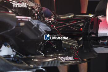 2024-07-18 - Mercedes AMG F1 Team W15, mechanical detail rear suspension during the Formula 1 Hungarian Grand Prix 2024, 13th round of the 2024 Formula One World Championship from July 19 to 21, 2024 on the Hungaroring, in Mogyorod, Hungary - F1 - HUNGARIAN GRAND PRIX 2024 - FORMULA 1 - MOTORS