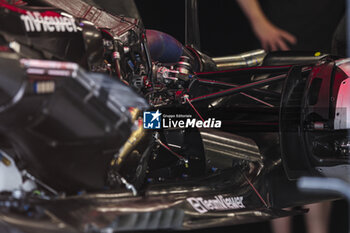 2024-07-18 - Mercedes AMG F1 Team W15, mechanical detail rear suspension during the Formula 1 Hungarian Grand Prix 2024, 13th round of the 2024 Formula One World Championship from July 19 to 21, 2024 on the Hungaroring, in Mogyorod, Hungary - F1 - HUNGARIAN GRAND PRIX 2024 - FORMULA 1 - MOTORS