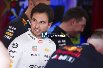 2024-07-18 - PEREZ Sergio (mex), Red Bull Racing RB20, portrait during the Formula 1 Hungarian Grand Prix 2024, 13th round of the 2024 Formula One World Championship from July 19 to 21, 2024 on the Hungaroring, in Mogyorod, Hungary - F1 - HUNGARIAN GRAND PRIX 2024 - FORMULA 1 - MOTORS