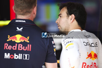 2024-07-18 - PEREZ Sergio (mex), Red Bull Racing RB20, portrait during the Formula 1 Hungarian Grand Prix 2024, 13th round of the 2024 Formula One World Championship from July 19 to 21, 2024 on the Hungaroring, in Mogyorod, Hungary - F1 - HUNGARIAN GRAND PRIX 2024 - FORMULA 1 - MOTORS