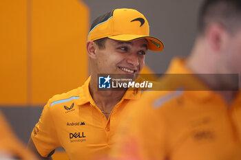 2024-07-18 - NORRIS Lando (gbr), McLaren F1 Team MCL38, portrait during the Formula 1 Hungarian Grand Prix 2024, 13th round of the 2024 Formula One World Championship from July 19 to 21, 2024 on the Hungaroring, in Mogyorod, Hungary - F1 - HUNGARIAN GRAND PRIX 2024 - FORMULA 1 - MOTORS