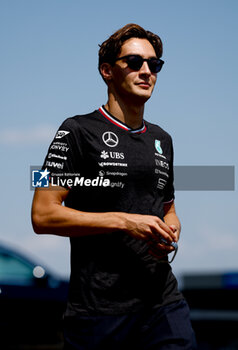 2024-07-18 - RUSSELL George (gbr), Mercedes AMG F1 Team W15, portrait during the Formula 1 Hungarian Grand Prix 2024, 13th round of the 2024 Formula One World Championship from July 19 to 21, 2024 on the Hungaroring, in Mogyorod, Hungary - F1 - HUNGARIAN GRAND PRIX 2024 - FORMULA 1 - MOTORS