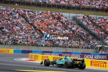 2024-07-20 - Fernando Alonso (ESP) - Aston Martin Aramco F1 Team - Aston Martin AMR24 - Mercedes during Saturday Free Practice and qualify, July 20, of Formula 1 Hungarian Grand Prix 2024, scheduled to take place at Hungaroring track in Mogyorod, Budapest, Hungary, july 19 to july 21, 2024 - FORMULA 1 HUNGARIAN GRAND PRIX 2024 - PRACTICE 3 AND QUALIFYING - FORMULA 1 - MOTORS