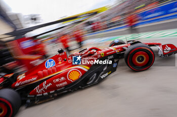 2024-07-20 - Charles Leclerc (MON) - Scuderia Ferrari - Ferrari SF-24 - Ferrari during Saturday Free Practice and qualify, July 20, of Formula 1 Hungarian Grand Prix 2024, scheduled to take place at Hungaroring track in Mogyorod, Budapest, Hungary, july 19 to july 21, 2024 - FORMULA 1 HUNGARIAN GRAND PRIX 2024 - PRACTICE 3 AND QUALIFYING - FORMULA 1 - MOTORS