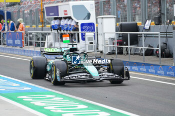 2024-07-20 - Lance Stroll (CAN) - Aston Martin Aramco F1 Team - Aston Martin AMR24 - Mercedes during Saturday Free Practice and qualify, July 20, of Formula 1 Hungarian Grand Prix 2024, scheduled to take place at Hungaroring track in Mogyorod, Budapest, Hungary, july 19 to july 21, 2024 - FORMULA 1 HUNGARIAN GRAND PRIX 2024 - PRACTICE 3 AND QUALIFYING - FORMULA 1 - MOTORS