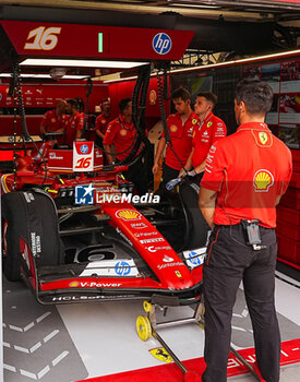 2024-07-20 - Charles Leclerc (MON) - Scuderia Ferrari - Ferrari SF-24 - Ferrari during Saturday Free Practice and qualify, July 20, of Formula 1 Hungarian Grand Prix 2024, scheduled to take place at Hungaroring track in Mogyorod, Budapest, Hungary, july 19 to july 21, 2024 - FORMULA 1 HUNGARIAN GRAND PRIX 2024 - PRACTICE 3 AND QUALIFYING - FORMULA 1 - MOTORS