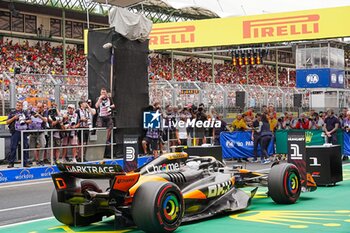 2024-07-20 - Lando Norris (GBR) - McLaren Formula 1 Team - McLaren MCL38 - Mercedes during Saturday Free Practice and qualify, July 20, of Formula 1 Hungarian Grand Prix 2024, scheduled to take place at Hungaroring track in Mogyorod, Budapest, Hungary, july 19 to july 21, 2024 - FORMULA 1 HUNGARIAN GRAND PRIX 2024 - PRACTICE 3 AND QUALIFYING - FORMULA 1 - MOTORS