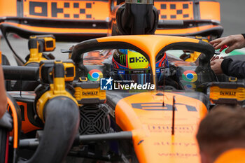 2024-07-20 - Oscar Piastri (AUS) - McLaren Formula 1 Team - McLaren MCL38 - Mercedes
 during Saturday Free Practice and qualify, July 20, of Formula 1 Hungarian Grand Prix 2024, scheduled to take place at Hungaroring track in Mogyorod, Budapest, Hungary, july 19 to july 21, 2024 - FORMULA 1 HUNGARIAN GRAND PRIX 2024 - PRACTICE 3 AND QUALIFYING - FORMULA 1 - MOTORS