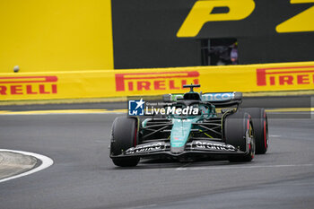 2024-07-20 - Lance Stroll (CAN) - Aston Martin Aramco F1 Team - Aston Martin AMR24 - Mercedes during Saturday Free Practice and qualify, July 20, of Formula 1 Hungarian Grand Prix 2024, scheduled to take place at Hungaroring track in Mogyorod, Budapest, Hungary, july 19 to july 21, 2024 - FORMULA 1 HUNGARIAN GRAND PRIX 2024 - PRACTICE 3 AND QUALIFYING - FORMULA 1 - MOTORS