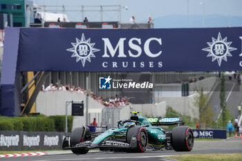 2024-07-20 - Fernando Alonso (ESP) - Aston Martin Aramco F1 Team - Aston Martin AMR24 - Mercedes during Saturday Free Practice and qualify, July 20, of Formula 1 Hungarian Grand Prix 2024, scheduled to take place at Hungaroring track in Mogyorod, Budapest, Hungary, july 19 to july 21, 2024 - FORMULA 1 HUNGARIAN GRAND PRIX 2024 - PRACTICE 3 AND QUALIFYING - FORMULA 1 - MOTORS