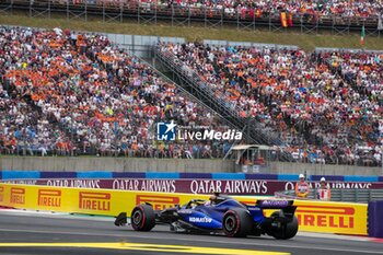 2024-07-20 - Logan Sargeant (USA) - Williams Racing - Williams FW46 - Mercedes during Saturday Free Practice and qualify, July 20, of Formula 1 Hungarian Grand Prix 2024, scheduled to take place at Hungaroring track in Mogyorod, Budapest, Hungary, july 19 to july 21, 2024 - FORMULA 1 HUNGARIAN GRAND PRIX 2024 - PRACTICE 3 AND QUALIFYING - FORMULA 1 - MOTORS