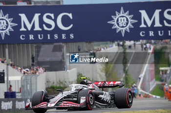 2024-07-20 - Nico Hulkenberg (GER) - MoneyGram Haas F1 Team - Haas VF-24 - Ferrari during Saturday Free Practice and qualify, July 20, of Formula 1 Hungarian Grand Prix 2024, scheduled to take place at Hungaroring track in Mogyorod, Budapest, Hungary, july 19 to july 21, 2024 - FORMULA 1 HUNGARIAN GRAND PRIX 2024 - PRACTICE 3 AND QUALIFYING - FORMULA 1 - MOTORS