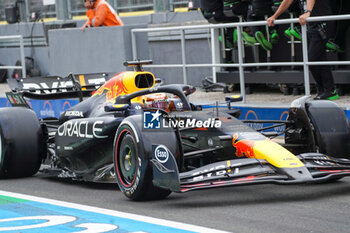 2024-07-20 - Max Verstappen (NED) - Oracle Red Bull Racing - Red Bull RB20 - Honda RBPT during Saturday Free Practice and qualify, July 20, of Formula 1 Hungarian Grand Prix 2024, scheduled to take place at Hungaroring track in Mogyorod, Budapest, Hungary, july 19 to july 21, 2024 - FORMULA 1 HUNGARIAN GRAND PRIX 2024 - PRACTICE 3 AND QUALIFYING - FORMULA 1 - MOTORS