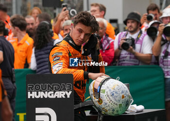 2024-07-20 - Lando Norris (GBR) - McLaren Formula 1 Team - McLaren MCL38 - Mercedes during Saturday Free Practice and qualify, July 20, of Formula 1 Hungarian Grand Prix 2024, scheduled to take place at Hungaroring track in Mogyorod, Budapest, Hungary, july 19 to july 21, 2024 - FORMULA 1 HUNGARIAN GRAND PRIX 2024 - PRACTICE 3 AND QUALIFYING - FORMULA 1 - MOTORS