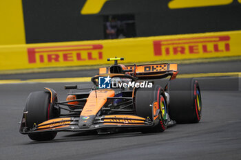 2024-07-20 - Lando Norris (GBR) - McLaren Formula 1 Team - McLaren MCL38 - Mercedes during Saturday Free Practice and qualify, July 20, of Formula 1 Hungarian Grand Prix 2024, scheduled to take place at Hungaroring track in Mogyorod, Budapest, Hungary, july 19 to july 21, 2024 - FORMULA 1 HUNGARIAN GRAND PRIX 2024 - PRACTICE 3 AND QUALIFYING - FORMULA 1 - MOTORS