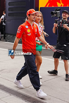 2024-07-20 - Charles Leclerc (MON) - Scuderia Ferrari - Ferrari SF-24 - Ferrari during Saturday Free Practice and qualify, July 20, of Formula 1 Hungarian Grand Prix 2024, scheduled to take place at Hungaroring track in Mogyorod, Budapest, Hungary, july 19 to july 21, 2024 - FORMULA 1 HUNGARIAN GRAND PRIX 2024 - PRACTICE 3 AND QUALIFYING - FORMULA 1 - MOTORS