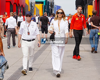 2024-07-20 - Tommy Hilfiger (USA) Stylist, and his wife Dee Ocleppo (USA) fashion designer and entrepreneur during Saturday Free Practice and qualify, July 20, of Formula 1 Hungarian Grand Prix 2024, scheduled to take place at Hungaroring track in Mogyorod, Budapest, Hungary, july 19 to july 21, 2024 - FORMULA 1 HUNGARIAN GRAND PRIX 2024 - PRACTICE 3 AND QUALIFYING - FORMULA 1 - MOTORS