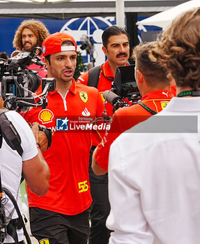 2024-07-20 - Carlos Sainz Jr. (ESP) - Scuderia Ferrari - Ferrari SF-24 - Ferrari during Saturday Free Practice and qualify, July 20, of Formula 1 Hungarian Grand Prix 2024, scheduled to take place at Hungaroring track in Mogyorod, Budapest, Hungary, july 19 to july 21, 2024 - FORMULA 1 HUNGARIAN GRAND PRIX 2024 - PRACTICE 3 AND QUALIFYING - FORMULA 1 - MOTORS