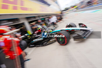 2024-07-20 - Lewis Hamilton (GBR) - Mercedes-AMG PETRONAS F1 Team - Mercedes W15 - Mercedes E Performance during Saturday Free Practice and qualify, July 20, of Formula 1 Hungarian Grand Prix 2024, scheduled to take place at Hungaroring track in Mogyorod, Budapest, Hungary, july 19 to july 21, 2024 - FORMULA 1 HUNGARIAN GRAND PRIX 2024 - PRACTICE 3 AND QUALIFYING - FORMULA 1 - MOTORS