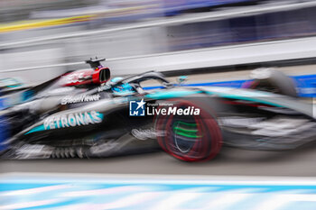 2024-07-20 - George Russell (GBR) - Mercedes-AMG PETRONAS F1 Team - Mercedes W15 - Mercedes E Performance during Saturday Free Practice and qualify, July 20, of Formula 1 Hungarian Grand Prix 2024, scheduled to take place at Hungaroring track in Mogyorod, Budapest, Hungary, july 19 to july 21, 2024 - FORMULA 1 HUNGARIAN GRAND PRIX 2024 - PRACTICE 3 AND QUALIFYING - FORMULA 1 - MOTORS