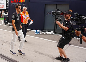 2024-07-20 - George Russell (GBR) - Mercedes-AMG PETRONAS F1 Team - Mercedes W15 - Mercedes E Performance during Saturday Free Practice and qualify, July 20, of Formula 1 Hungarian Grand Prix 2024, scheduled to take place at Hungaroring track in Mogyorod, Budapest, Hungary, july 19 to july 21, 2024 - FORMULA 1 HUNGARIAN GRAND PRIX 2024 - PRACTICE 3 AND QUALIFYING - FORMULA 1 - MOTORS