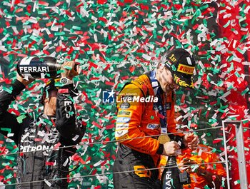 2024-07-21 - Podium of the Race during Raceday on Sunday, July 21, of Formula 1 Hungarian Grand Prix 2024, scheduled to take place at Hungaroring track in Mogyorod, Budapest, Hungary, july 19 to july 21, 2024 - FORMULA 1 HUNGARIAN GRAND PRIX 2024 - RACE - FORMULA 1 - MOTORS