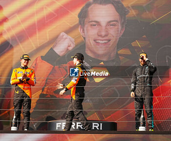 2024-07-21 - Podium of the Race during Raceday on Sunday, July 21, of Formula 1 Hungarian Grand Prix 2024, scheduled to take place at Hungaroring track in Mogyorod, Budapest, Hungary, july 19 to july 21, 2024 - FORMULA 1 HUNGARIAN GRAND PRIX 2024 - RACE - FORMULA 1 - MOTORS