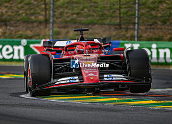 2024-07-21 - Charles Leclerc (MON) - Scuderia Ferrari - Ferrari SF-24 - Ferrari during Raceday on Sunday, July 21, of Formula 1 Hungarian Grand Prix 2024, scheduled to take place at Hungaroring track in Mogyorod, Budapest, Hungary, july 19 to july 21, 2024 - FORMULA 1 HUNGARIAN GRAND PRIX 2024 - RACE - FORMULA 1 - MOTORS