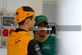 2024-07-21 - Fernando Alonso (ESP) - Aston Martin Aramco F1 Team - Aston Martin AMR24 - Mercedes during Raceday on Sunday, July 21, of Formula 1 Hungarian Grand Prix 2024, scheduled to take place at Hungaroring track in Mogyorod, Budapest, Hungary, july 19 to july 21, 2024 - FORMULA 1 HUNGARIAN GRAND PRIX 2024 - RACE - FORMULA 1 - MOTORS