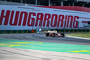 2024-07-21 - Carlos Sainz Jr. (ESP) - Scuderia Ferrari - Ferrari SF-24 - Ferrari during Raceday on Sunday, July 21, of Formula 1 Hungarian Grand Prix 2024, scheduled to take place at Hungaroring track in Mogyorod, Budapest, Hungary, july 19 to july 21, 2024 - FORMULA 1 HUNGARIAN GRAND PRIX 2024 - RACE - FORMULA 1 - MOTORS