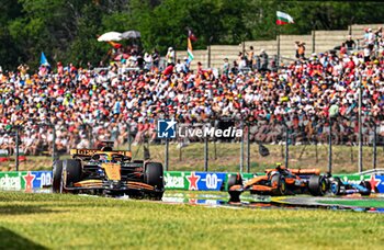 2024-07-21 - <81 during Raceday on Sunday, July 21, of Formula 1 Hungarian Grand Prix 2024, scheduled to take place at Hungaroring track in Mogyorod, Budapest, Hungary, july 19 to july 21, 2024 - FORMULA 1 HUNGARIAN GRAND PRIX 2024 - RACE - FORMULA 1 - MOTORS