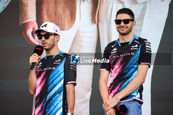 2024-07-20 - GASLY Pierre (fra), Alpine F1 Team A524, portrait OCON Esteban (fra), Alpine F1 Team A524, portrait during the Formula 1 Hungarian Grand Prix 2024, 13th round of the 2024 Formula One World Championship from July 19 to 21, 2024 on the Hungaroring, in Mogyorod, Hungary - F1 - HUNGARIAN GRAND PRIX 2024 - FORMULA 1 - MOTORS