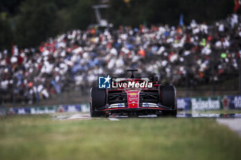 2024-07-20 - 16 LECLERC Charles (mco), Scuderia Ferrari SF-24, action during the Formula 1 Hungarian Grand Prix 2024, 13th round of the 2024 Formula One World Championship from July 19 to 21, 2024 on the Hungaroring, in Mogyorod, Hungary - F1 - HUNGARIAN GRAND PRIX 2024 - FORMULA 1 - MOTORS