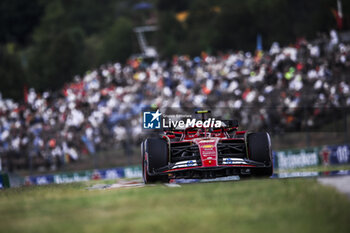 2024-07-20 - 55 SAINZ Carlos (spa), Scuderia Ferrari SF-24, action during the Formula 1 Hungarian Grand Prix 2024, 13th round of the 2024 Formula One World Championship from July 19 to 21, 2024 on the Hungaroring, in Mogyorod, Hungary - F1 - HUNGARIAN GRAND PRIX 2024 - FORMULA 1 - MOTORS