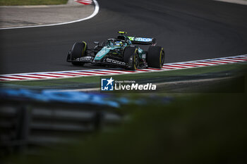 2024-07-20 - 14 ALONSO Fernando (spa), Aston Martin F1 Team AMR24, action during the Formula 1 Hungarian Grand Prix 2024, 13th round of the 2024 Formula One World Championship from July 19 to 21, 2024 on the Hungaroring, in Mogyorod, Hungary - F1 - HUNGARIAN GRAND PRIX 2024 - FORMULA 1 - MOTORS