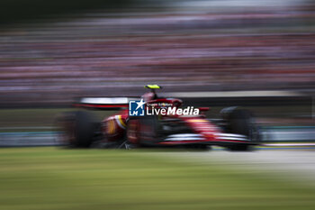 2024-07-20 - 55 SAINZ Carlos (spa), Scuderia Ferrari SF-24, action during the Formula 1 Hungarian Grand Prix 2024, 13th round of the 2024 Formula One World Championship from July 19 to 21, 2024 on the Hungaroring, in Mogyorod, Hungary - F1 - HUNGARIAN GRAND PRIX 2024 - FORMULA 1 - MOTORS