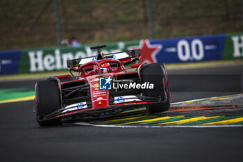 2024-07-20 - 16 LECLERC Charles (mco), Scuderia Ferrari SF-24, action during the Formula 1 Hungarian Grand Prix 2024, 13th round of the 2024 Formula One World Championship from July 19 to 21, 2024 on the Hungaroring, in Mogyorod, Hungary - F1 - HUNGARIAN GRAND PRIX 2024 - FORMULA 1 - MOTORS