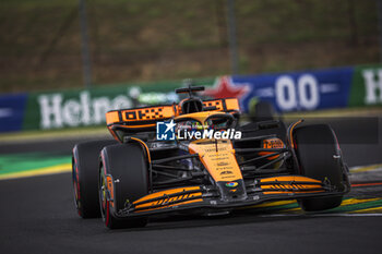 2024-07-20 - 81 PIASTRI Oscar (aus), McLaren F1 Team MCL38, action during the Formula 1 Hungarian Grand Prix 2024, 13th round of the 2024 Formula One World Championship from July 19 to 21, 2024 on the Hungaroring, in Mogyorod, Hungary - F1 - HUNGARIAN GRAND PRIX 2024 - FORMULA 1 - MOTORS