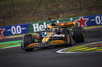 2024-07-20 - 81 PIASTRI Oscar (aus), McLaren F1 Team MCL38, action during the Formula 1 Hungarian Grand Prix 2024, 13th round of the 2024 Formula One World Championship from July 19 to 21, 2024 on the Hungaroring, in Mogyorod, Hungary - F1 - HUNGARIAN GRAND PRIX 2024 - FORMULA 1 - MOTORS