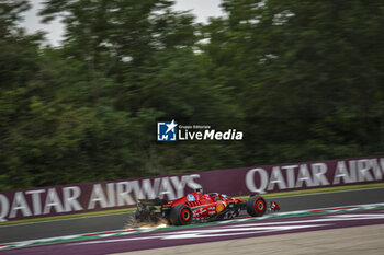 2024-07-20 - 16 LECLERC Charles (mco), Scuderia Ferrari SF-24, action during the Formula 1 Hungarian Grand Prix 2024, 13th round of the 2024 Formula One World Championship from July 19 to 21, 2024 on the Hungaroring, in Mogyorod, Hungary - F1 - HUNGARIAN GRAND PRIX 2024 - FORMULA 1 - MOTORS